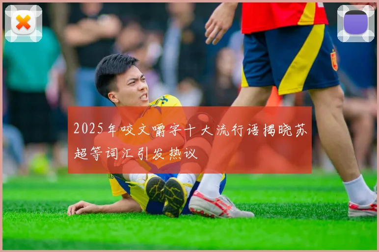 2025年咬文嚼字十大流行语揭晓苏超等词汇引发热议